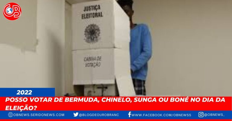 Posso votar de bermuda, chinelo, sunga ou boné no dia da eleição?