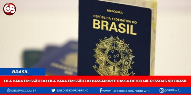 Fila para emissão do passaporte