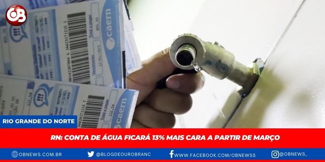 Conta de água ficará mais cara