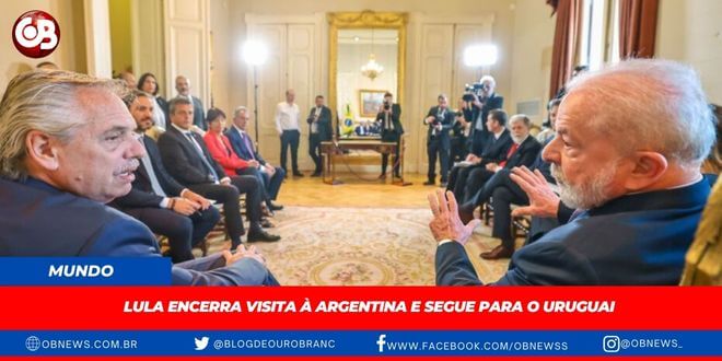 Lula encerra visita à Argentina