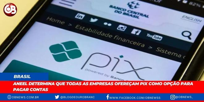 Pix como opção para pagar contas