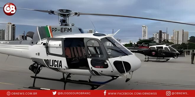 Helicópteros reforçam combate ao crime