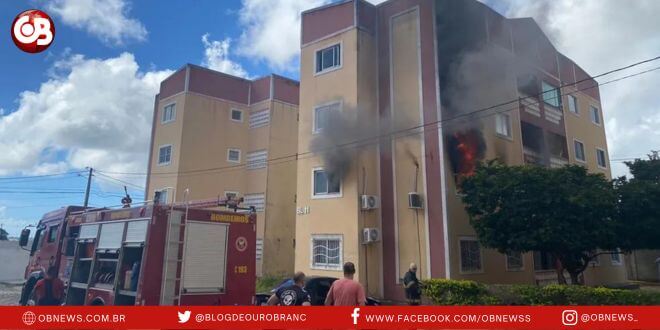 Incêndio atinge apartamento em Parnamirim, na Grande Natal