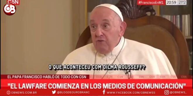 Papa diz que Lula foi condenado sem provas e Dilma é mulher exemplar