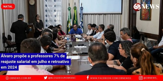 Álvaro propõe a professores 7% de reajuste