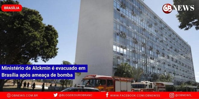 Ministério de Alckmin é evacuado em Brasília após ameaça de bomba