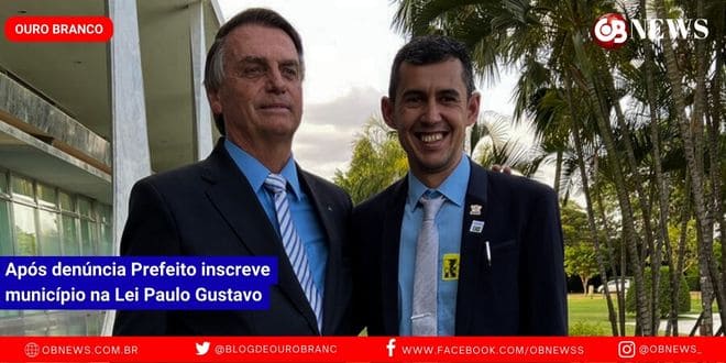 Prefeito inscreve município na Lei Paulo Gustavo