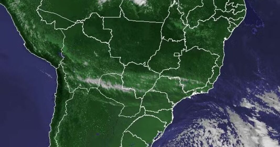 Ciclone extratropical em alto mar mantém temperaturas