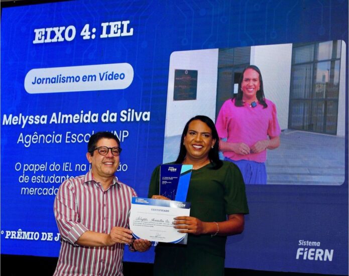 Considerada primeira repórter trans do RN, estudante da UnP vence 11° Prêmio FIERN de Jornalismo