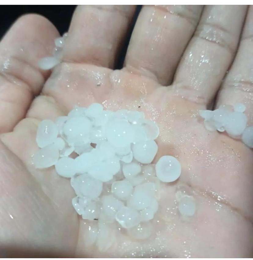 CHUVA DE GRANIZO SURPREENDE SERRA NEGRA DO NORTE/RN