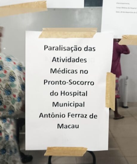 Médicos do Hospital de Macau paralisam atividades devido a atrasos salariais agravando crise na saúde pública