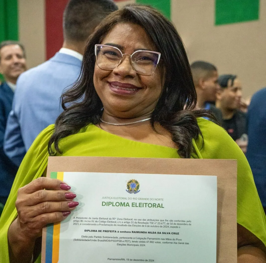 NILDA, PRIMEIRA MULHER ELEITA NA HISTÓRIA DE PARNAMIRIM